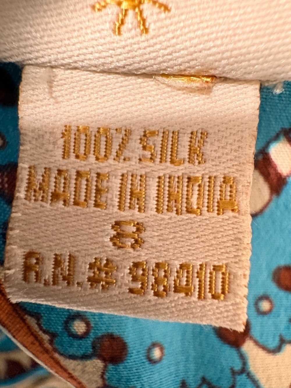 Plenty by Tracy Reese  Silk Turquoise Printed V-Neck Midi Wrap Dress w Rope Tie - Picture 13 of 15